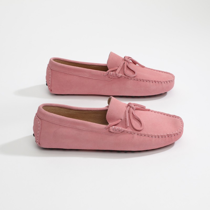 Mocassin Johnny Lacets Rose
