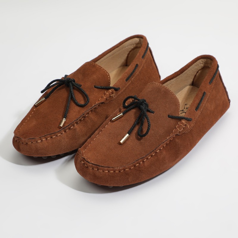 Mocassins Cuir Charles and Smith Camel pour Homme