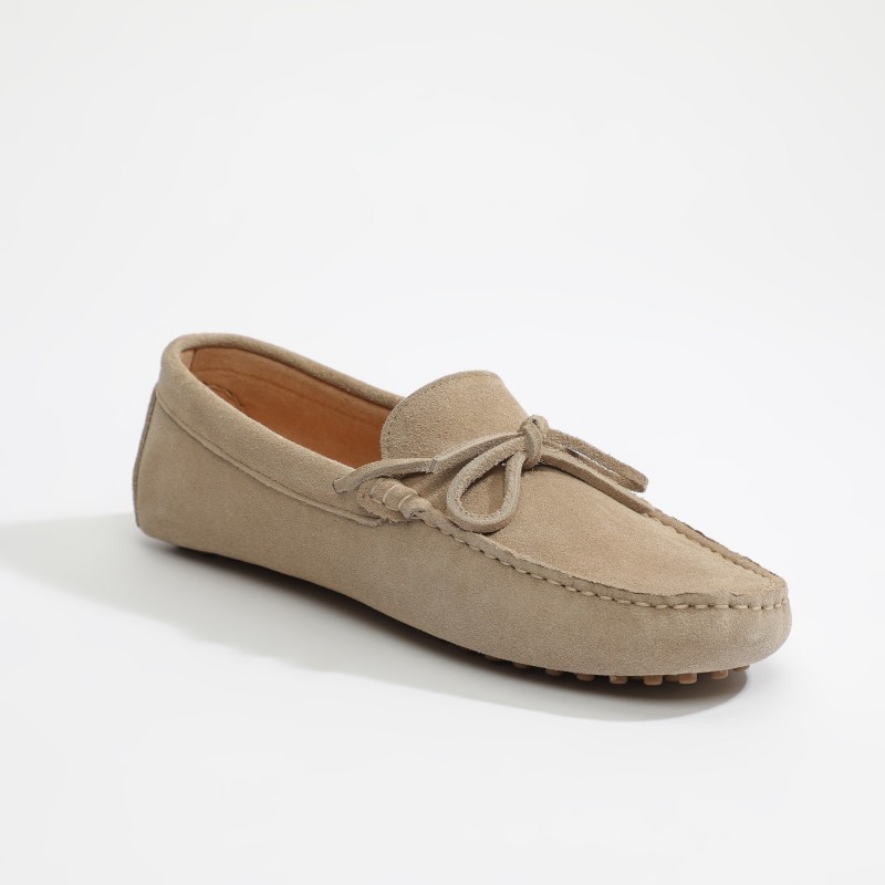 Mocassin Johnny Lacets Beige