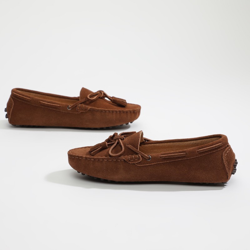 Mocassin January Lacets Camel
